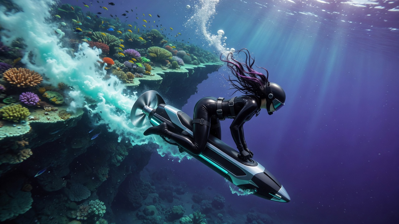 Over the reef edge